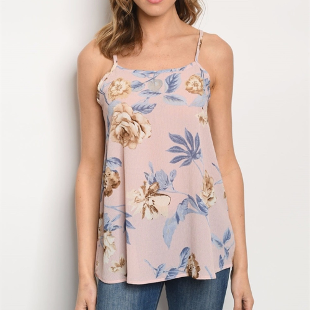 Aloha Pink Top with Flowers - Picture 3 of 6